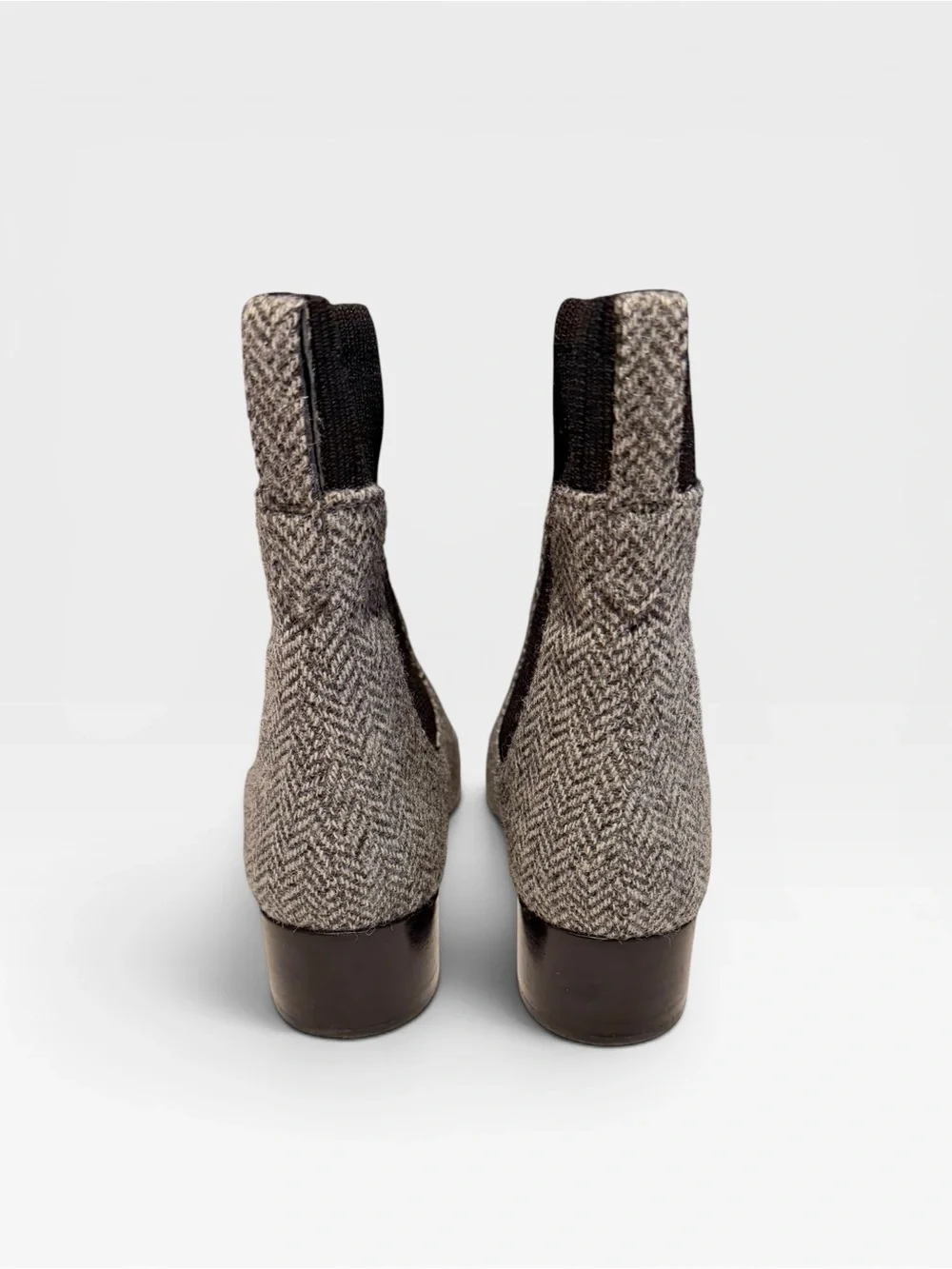 J. Crew Ribbed-shaft herringbone boots